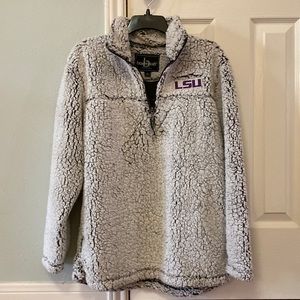LSU Sherpa pullover. Only worn once. Smoke free home
